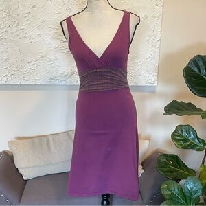 Patagonia Margot Organic Cotton Purple Sun Dress Sleeveless Size XS